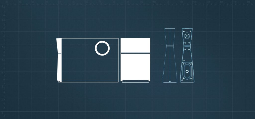 Edifier M3200 Speaker blueprint