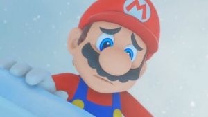 Mario looking sad because he's not the longest-running game franchise
