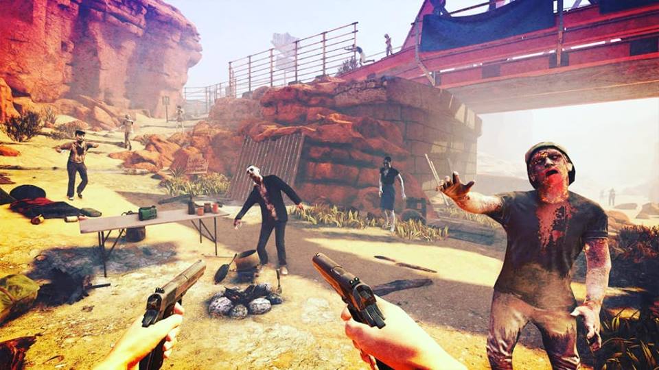 In-game screenshot of Arizona Sunshine played on PC using a HTC Vive