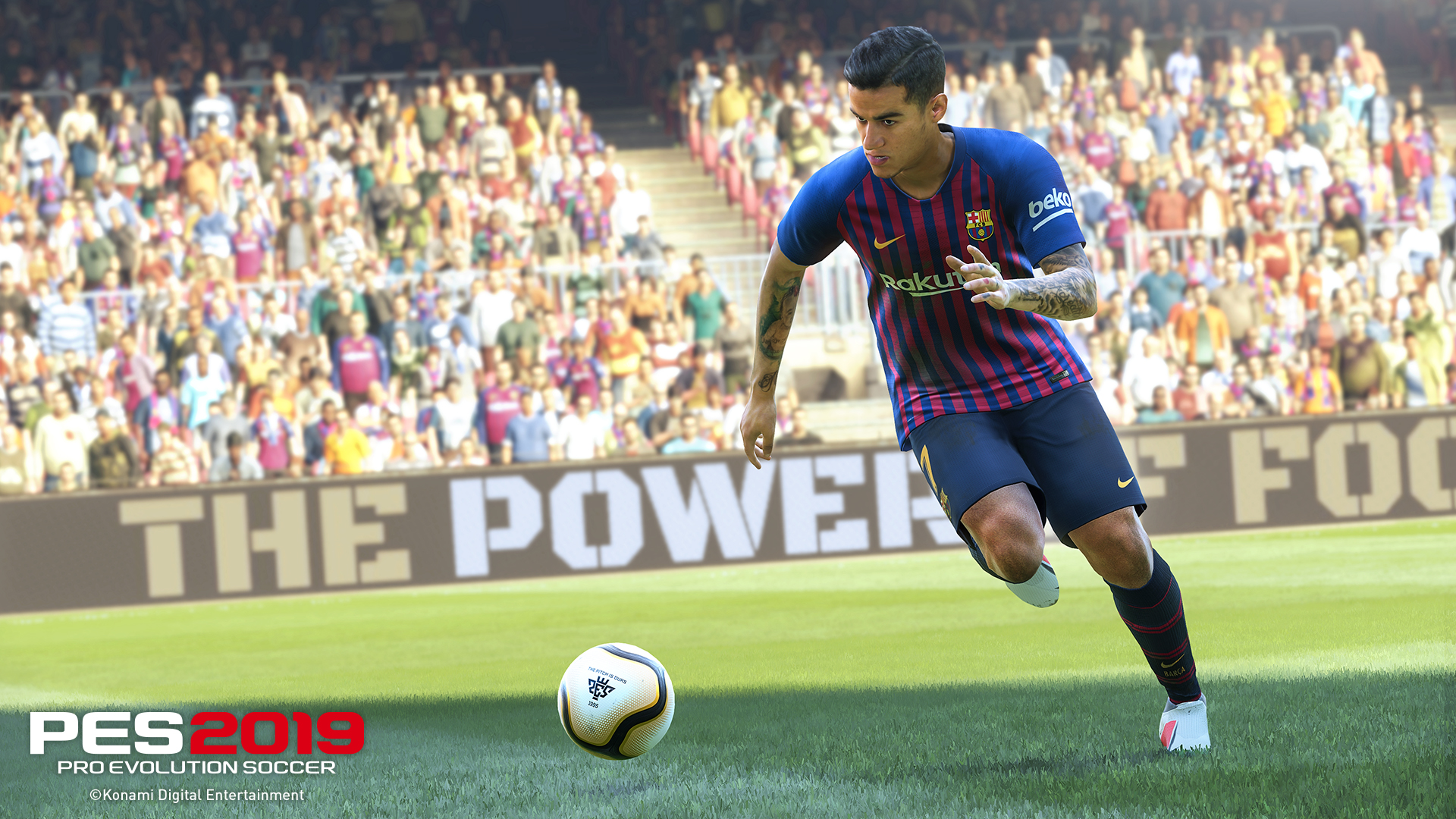 PES 2019 Coutinho running with the ball