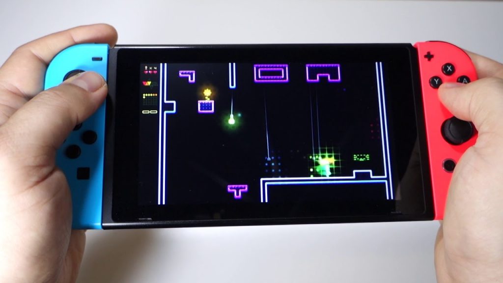 Octahedron Switch Gameplay BEING SHOWN ON A sWITCH THAT IS BEING HELD BY SOMEONE
