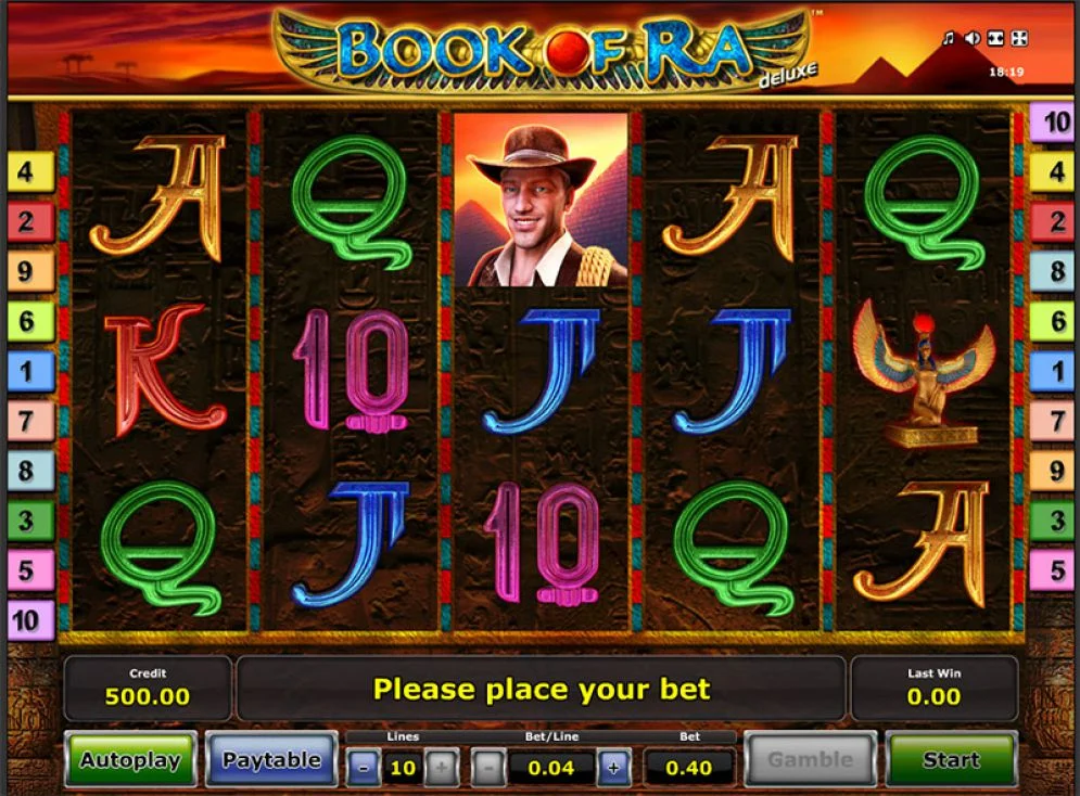 Book of Ra slot reels