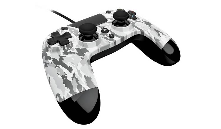 Arctic-camo VX4 controller for the PS4 from side-view
