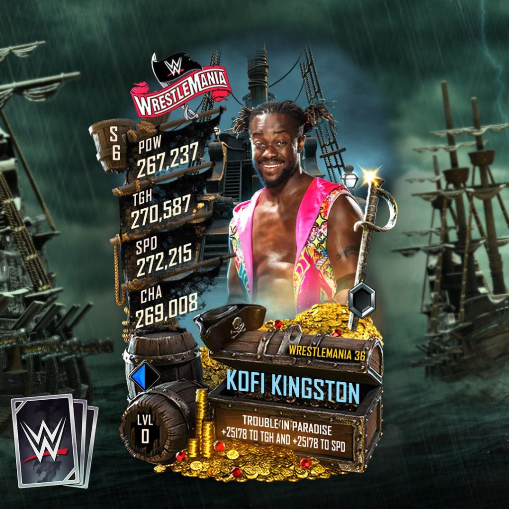 WWE SuperCard Wrestlemania 36 Kofi Kingston