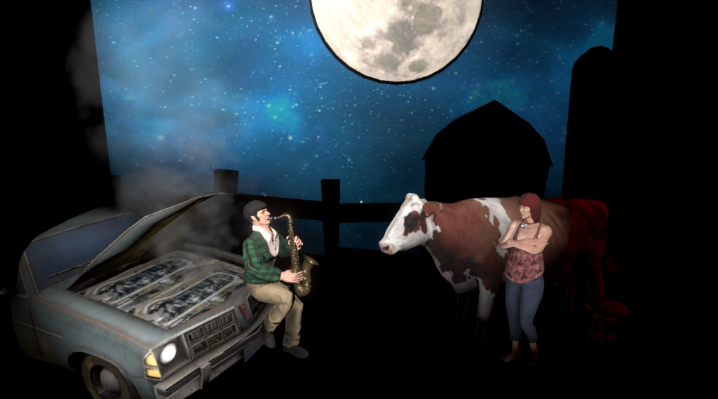 Tales From Off-Peak City Vol. 1 screenshot showing a man playing the sax