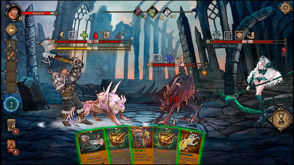 Deck of Ashes card battle