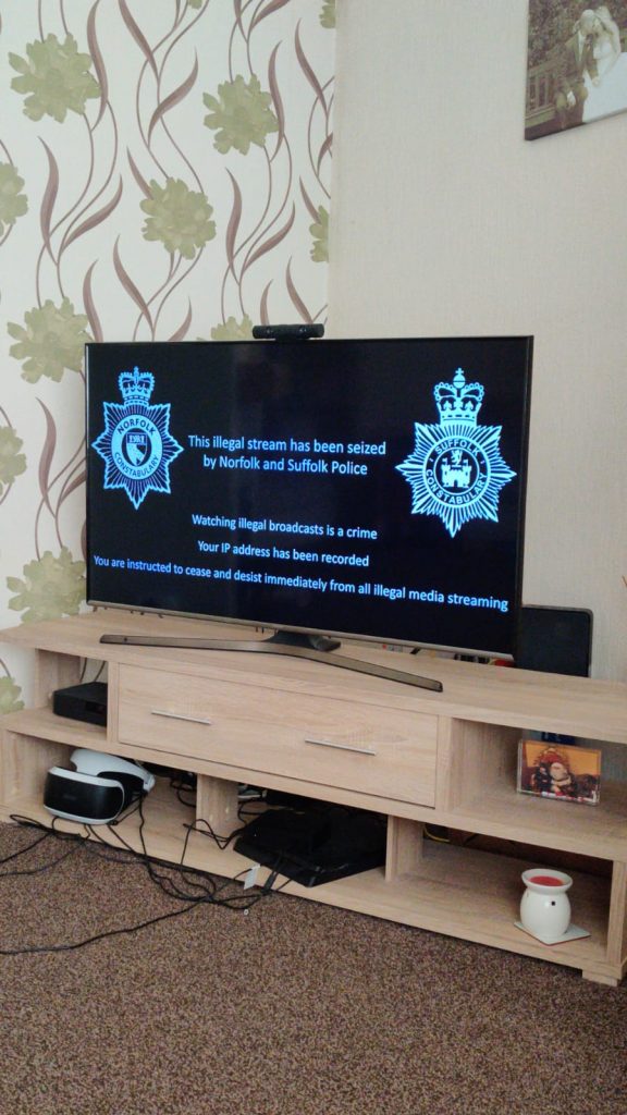 IPTV Not working with Police message