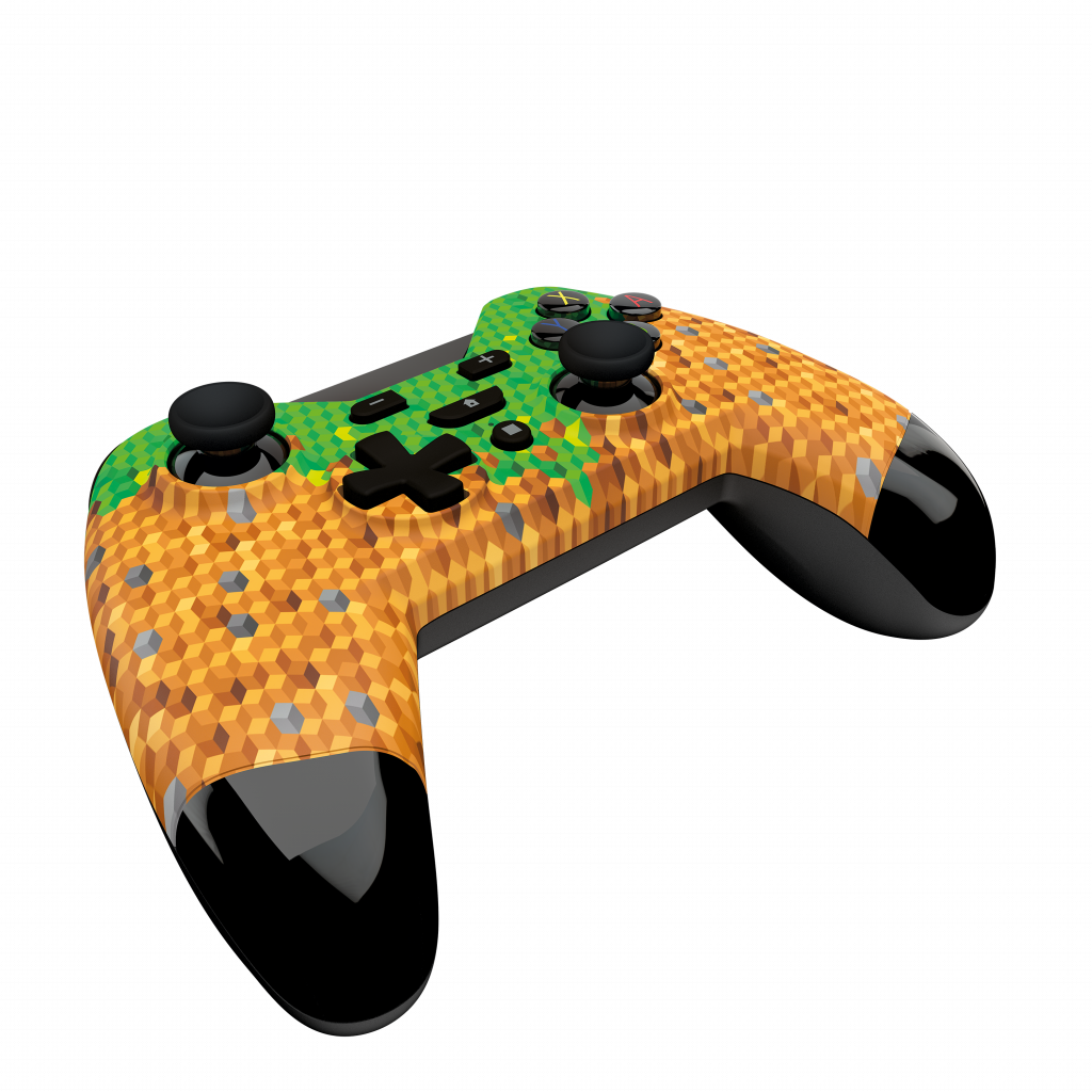 gioteck minecraft themed wx4 controller