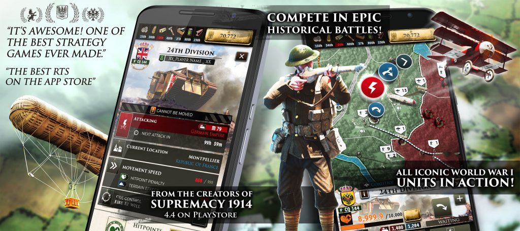 Supremacy 1: The Great War Appstore Screen