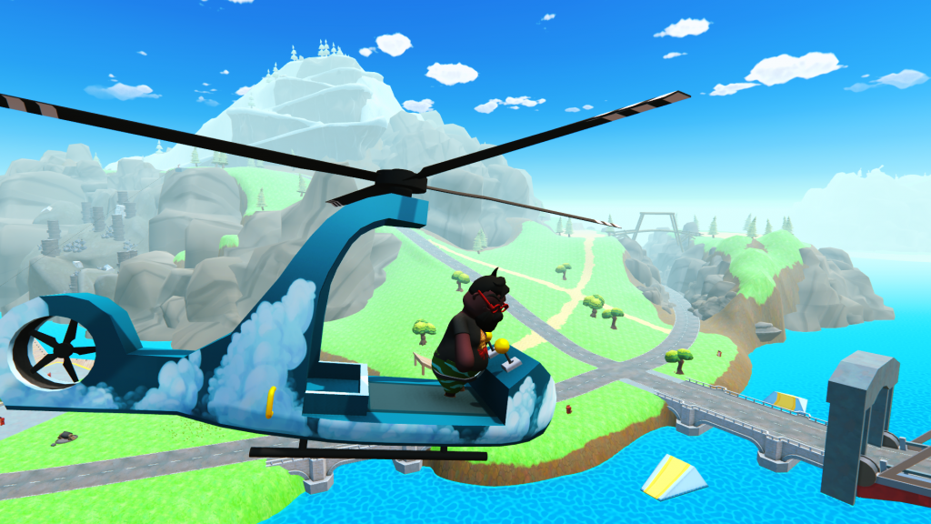 Totally Reliable Delivery Service Clouds Helicopter