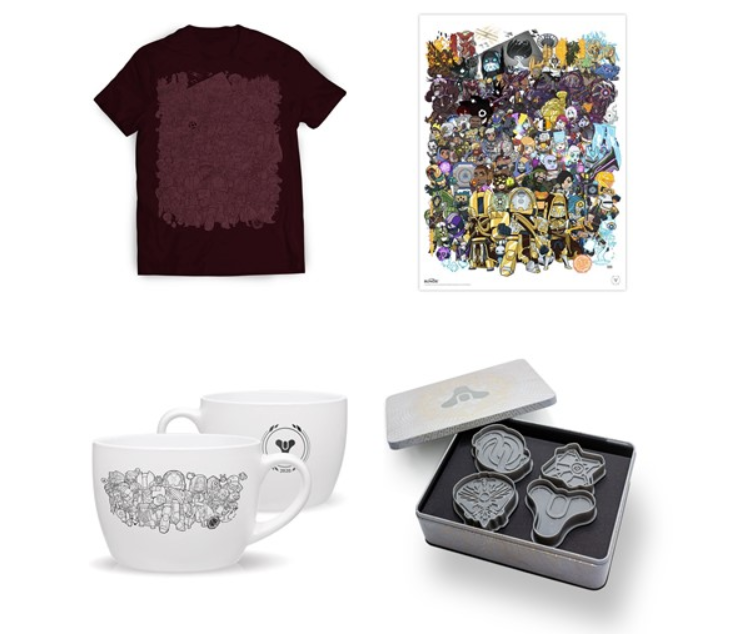 Destiny Goodies 6th Anniversary; Shirt, Poster, Cups, Cookie Cutters