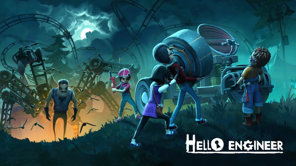 Hello Engineer key art and logo