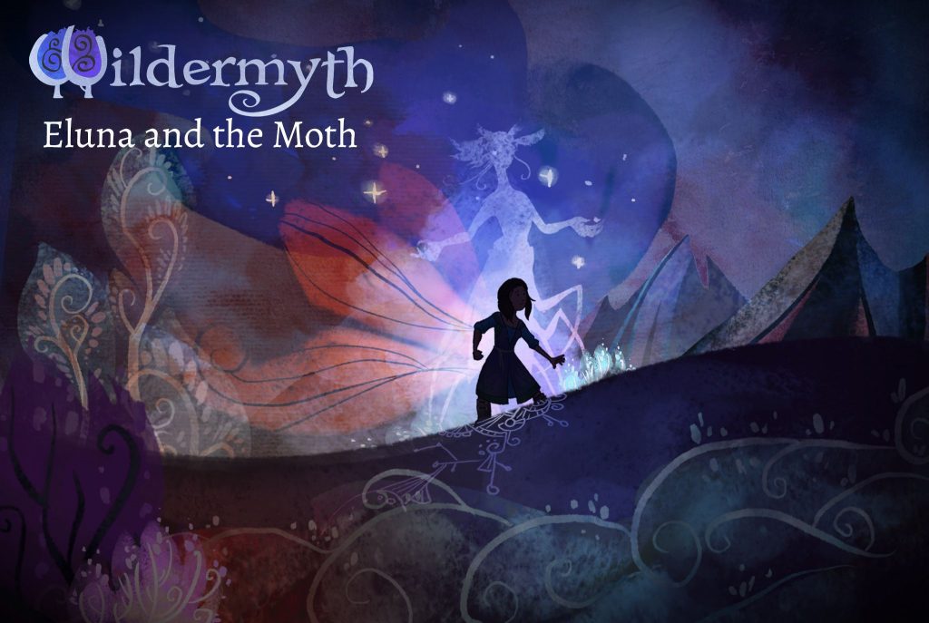 Wildermyth Eluna and the Moth logo and artwork