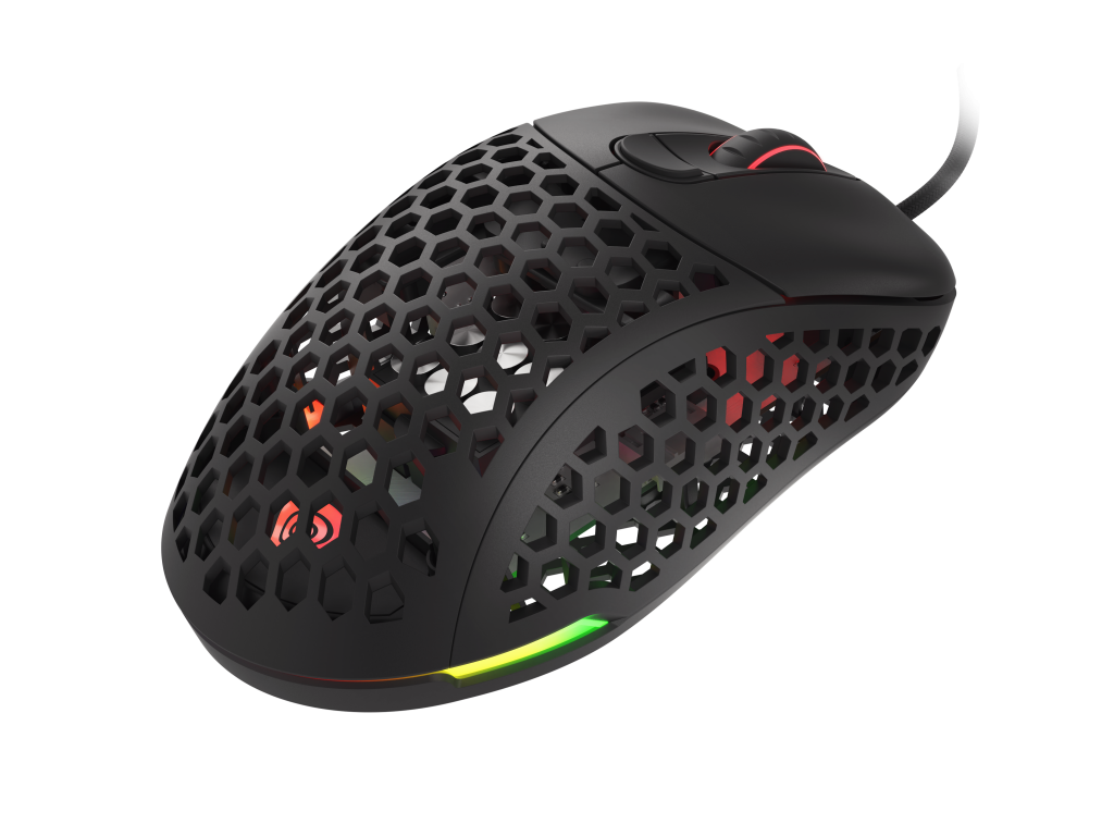 Genesis Xenon 800 Lightweight Gaming mouse from a bottom-right side view