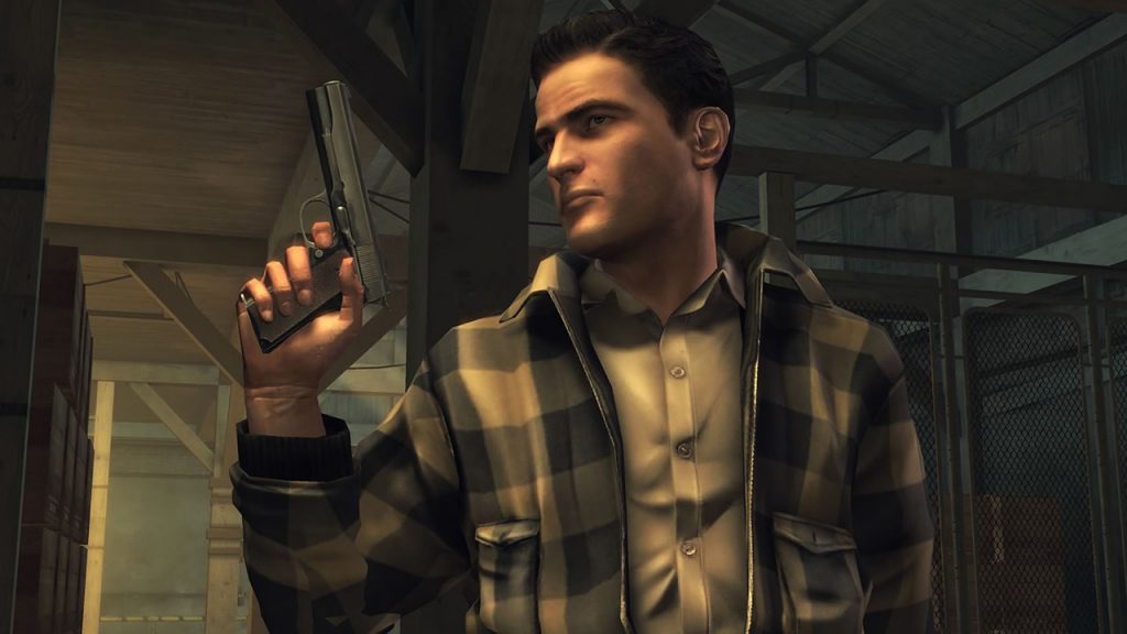 Mafia II character holding a gun