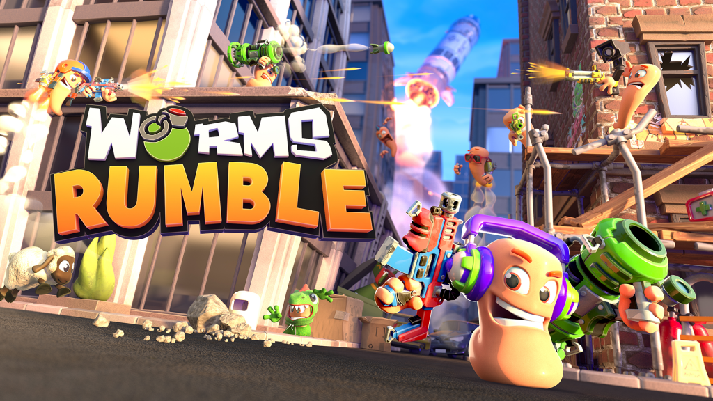 Worms Rumble logo and artwork