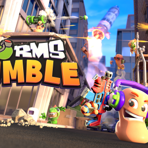 Worms Rumble logo and artwork