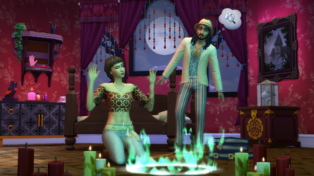 The Sims 4 Paranormal Stuff Pack summoning