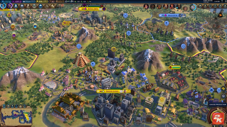 Vietnam & Kublai Khan Pack gameplay from the strategy game genre title Civilization VI