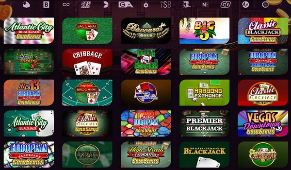 Online Blackjack Games selection