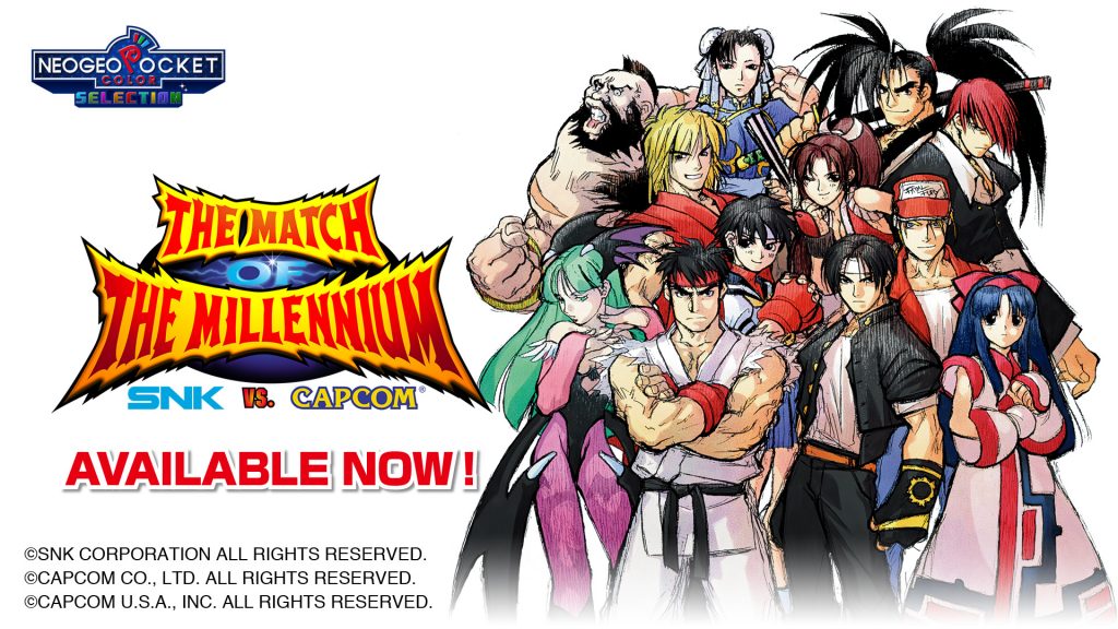 SNK VS. CAPCOM: THE MATCH OF THE MILLENNIUM Available Now artwork