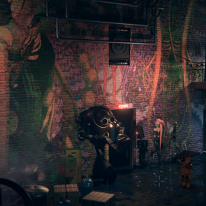 Ultreïa robot in alleyway