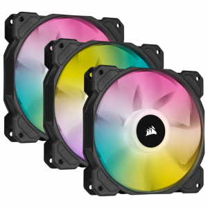 CORSAIR SP RGB ELITE Fan Series lit up