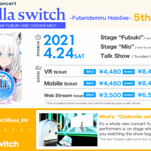 VTuber Concert of Cinderella Switch vol.5 information