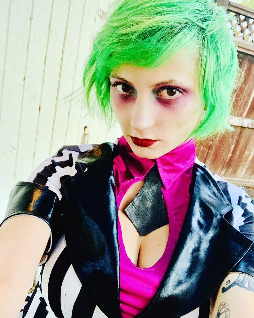 Nattend0 cosplaying as The Joker