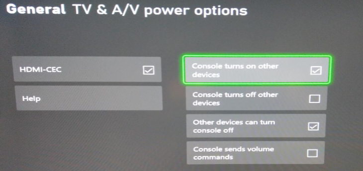 How to set up CEC on console -XBOX Series X S HDMI TV & AV Settings