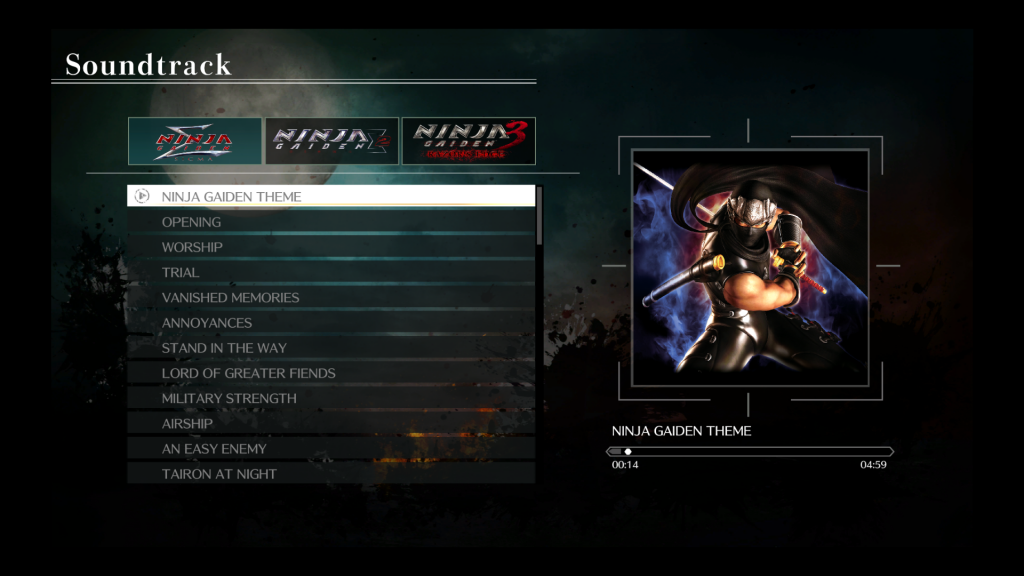 NINJA GAIDEN: Master Collection Soundtrack Screenshot