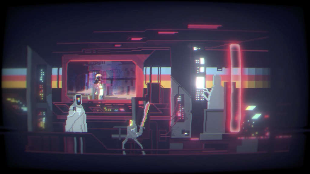 Narita Boy screenshot of gameplay