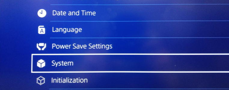 PS4 Pro System Settings