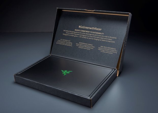 Razer biodegradable packaging cardboard box