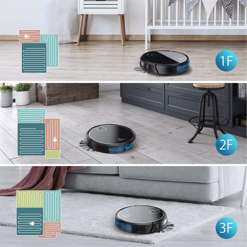 MOOSOO robot vacuum cleaner cleaning patterns