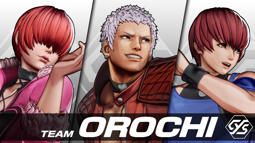The King of Fighters TEAM OROCHI characters; Chris, YASHIRO NANAKASE, Shermie