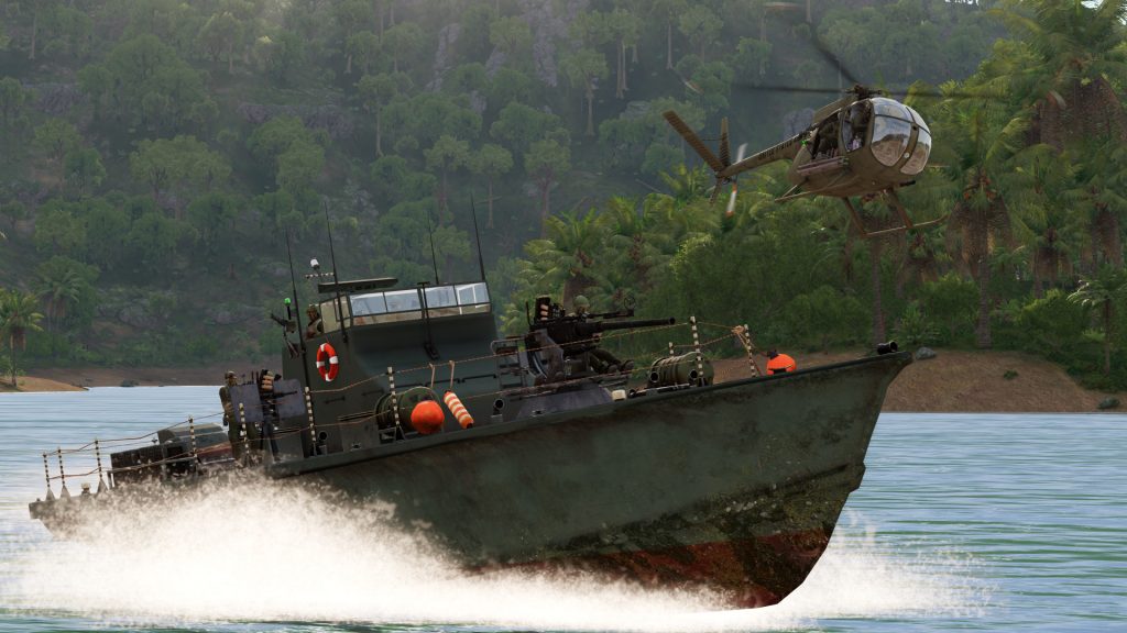 Arma 3 Creator DLC: S.O.G. Prairie Fire boat and helicopter