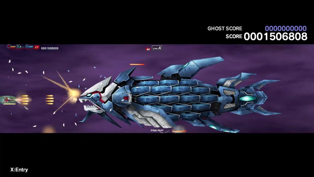 DariusBurst: Another Chronicle EX+ gameplay screenshot boss fight