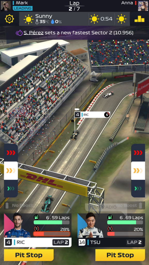 F1 Clash gameplay of day race