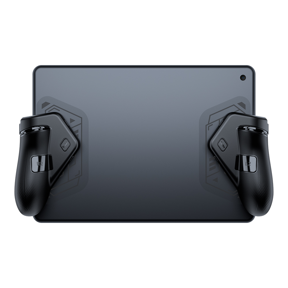 GameSir F7 Claw attached to tablet behind