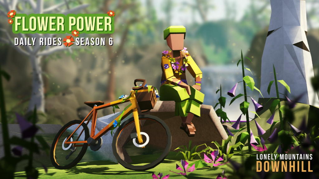 Lonely Mountains: Downhill - Daily Rides Season 6: Flower Power logo