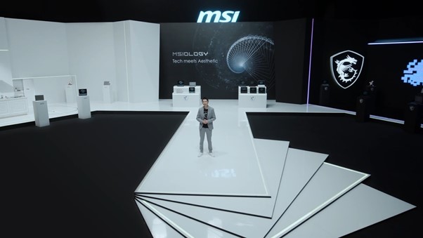 MSI MSIology Virtual Event Stage and host