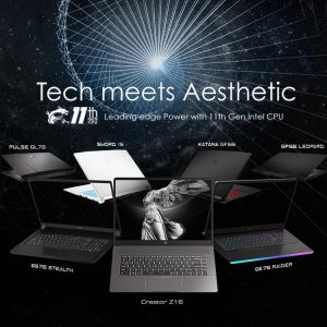 MSI Tech Meets aesthetic new laptop ranges