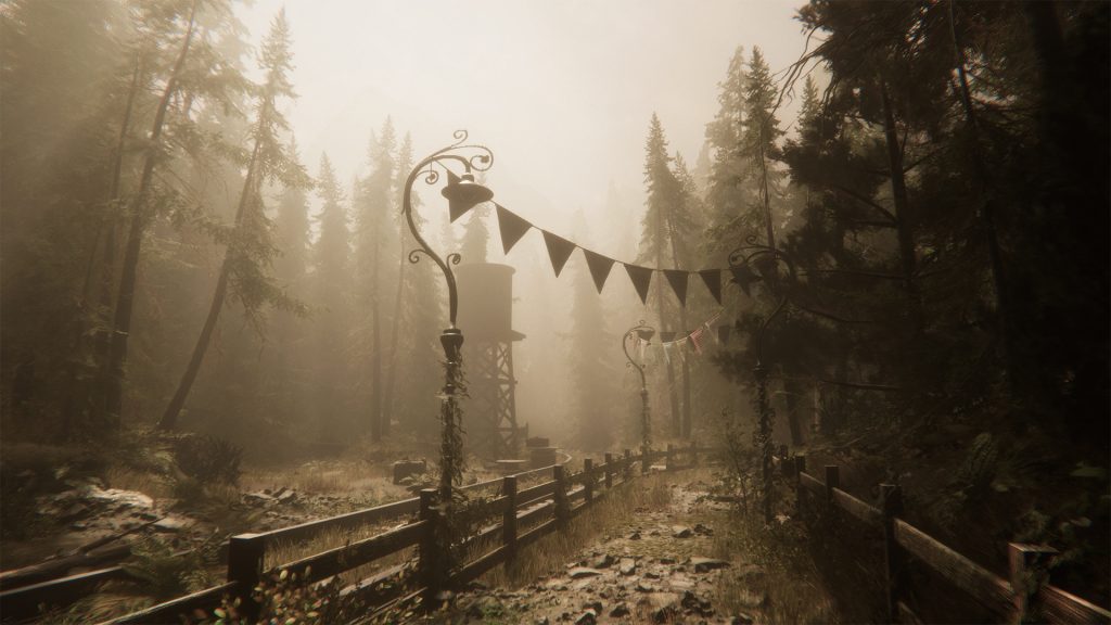 Maid of Sker gameplay screenshot of eerie environment
