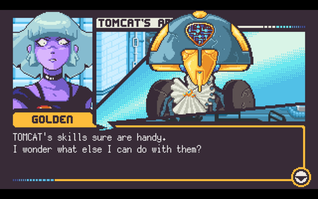 Read Only Memories ROM: NEURODIVER gameplay screenshot of conversation