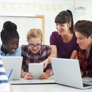 LGBTQ+ Students learning using technology