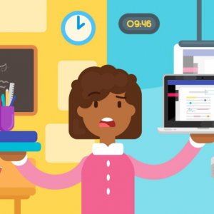 Animated image displaying Modern Technology in Education