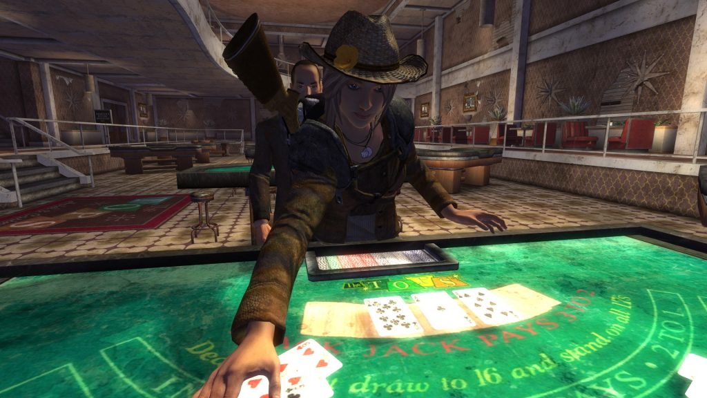 Blackjack and other casino games in Sci-fi game Fallout New Vegas
