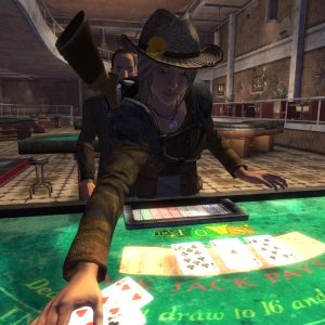 Blackjack and other casino games in Sci-fi game Fallout New Vegas