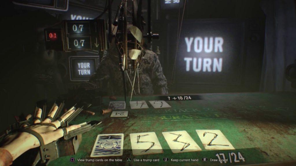 Blackjack in Resident Evil VII Biohazard